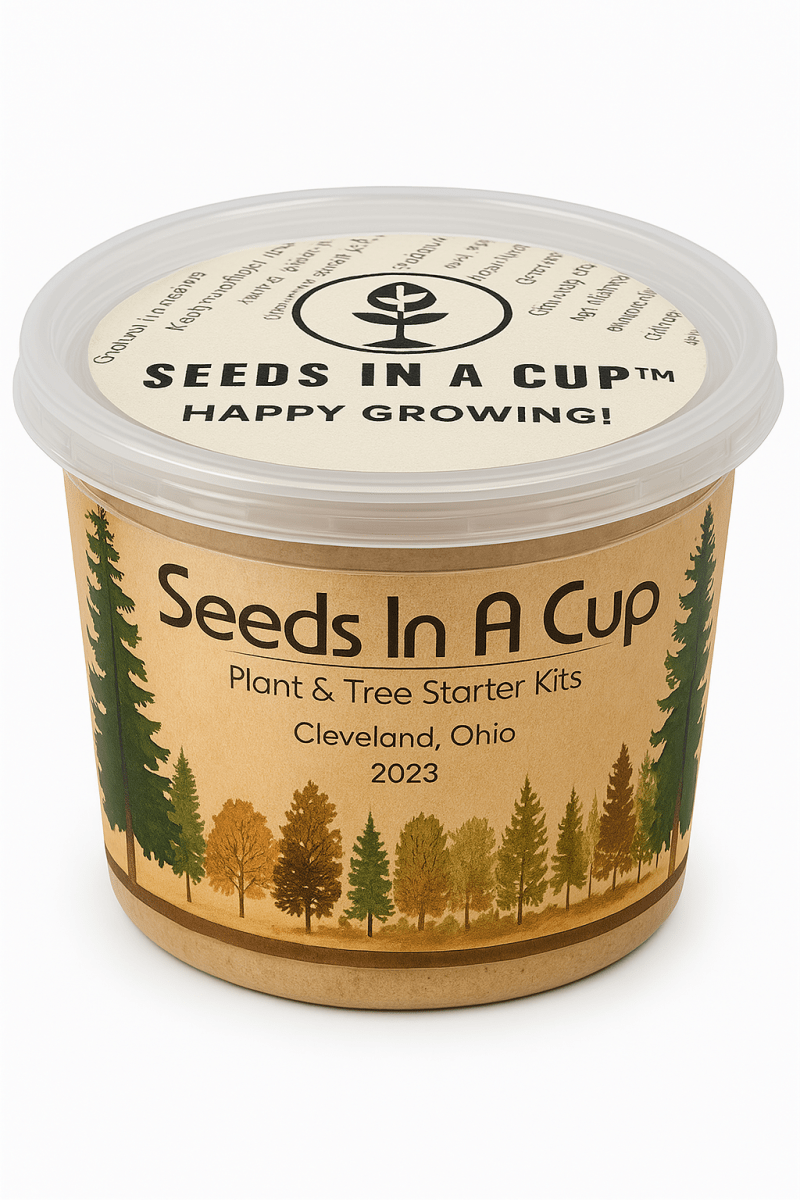 Made in USA vegetable grow kit by Seeds In A Cup® – organic seed starter for home gardens