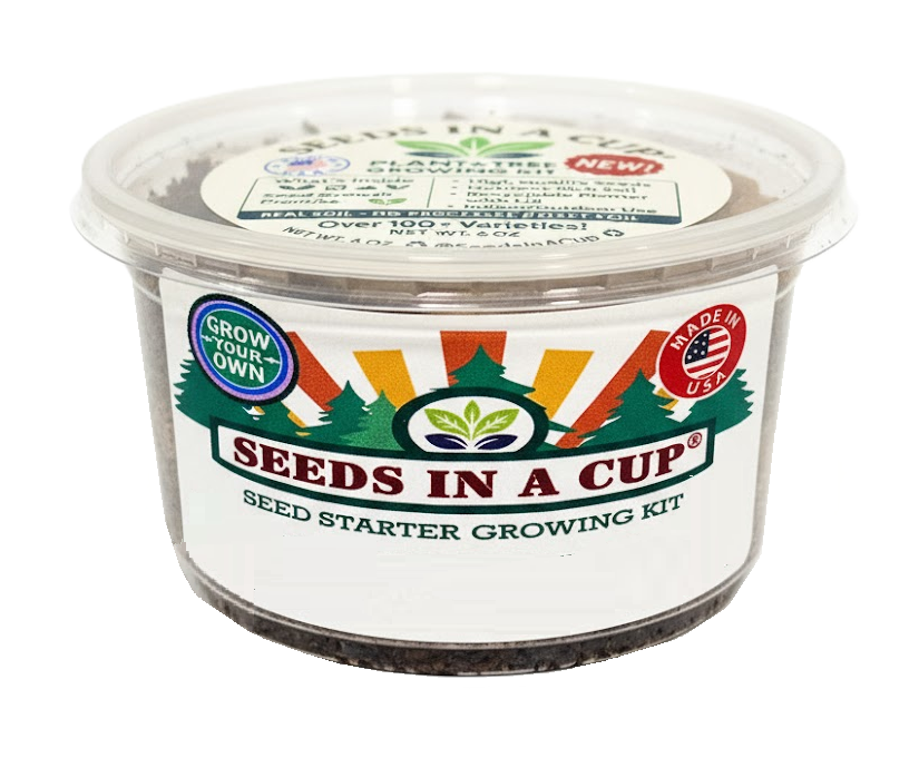 Plant grow kit by Seeds In A Cup®  Made in USA, beginner-friendly, and gift-ready